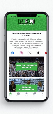 FAN EXPO Philadelphia iPhone screenshot