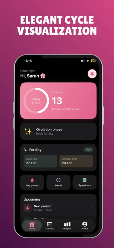 Bloom - Period & Cycle Tracker screenshot 1 of 6