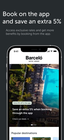 Barceló Hotel Group app screenshot 2