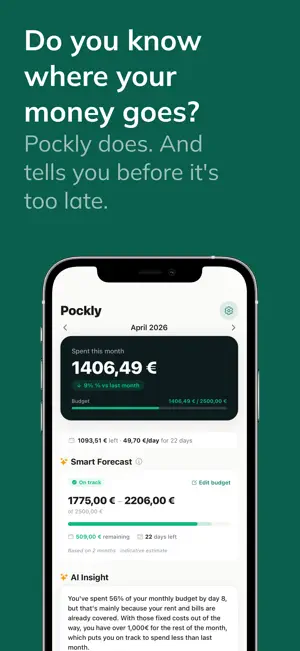 Pockly: AI Expense Tracker screenshot 1