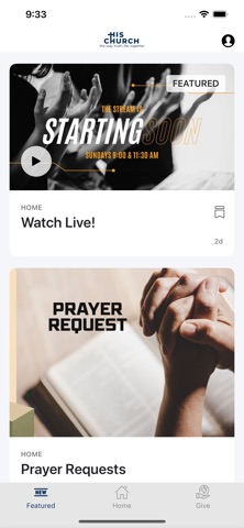 His Church MN iPhone screenshot