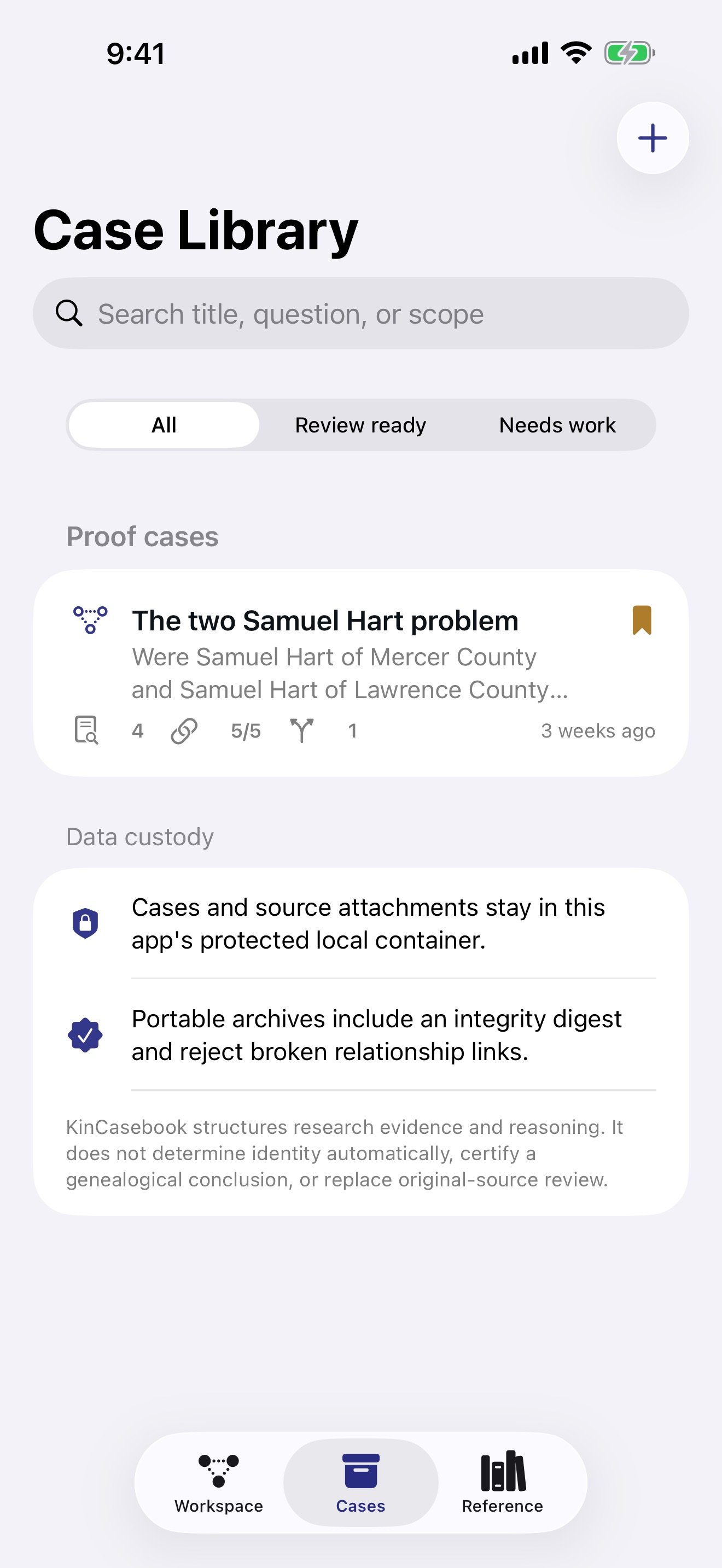 KinCasebook: Genealogy Proof screenshot 5 of 5