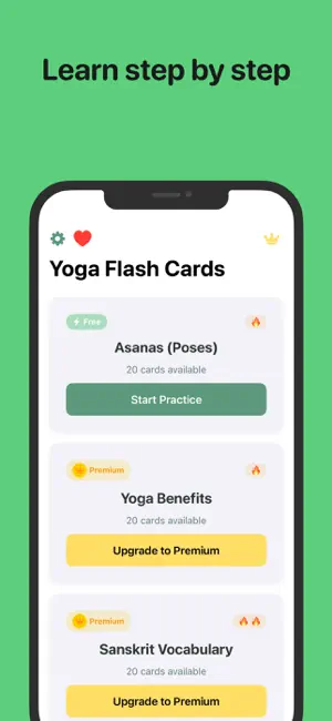 Yoga Flash Cards: Study Stack screenshot 1