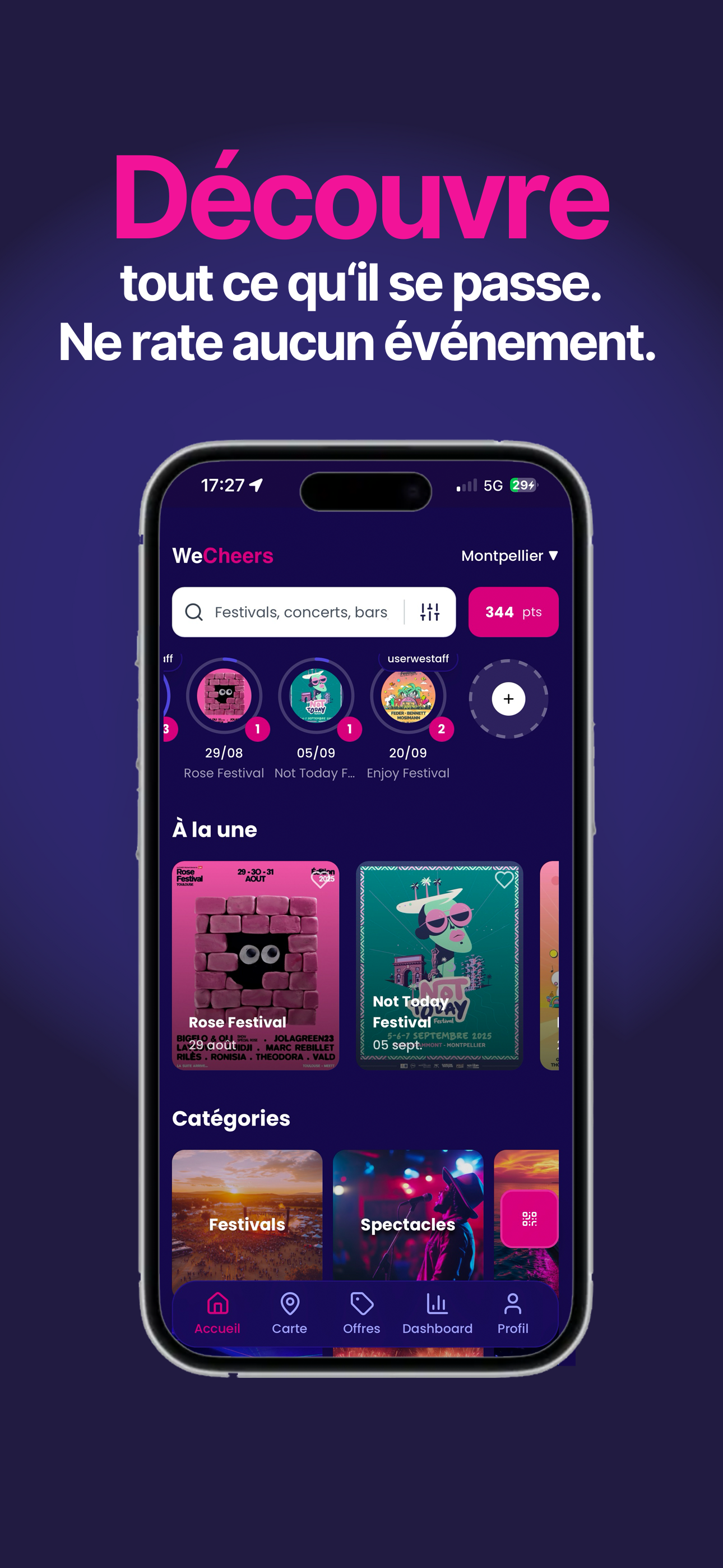 WeCheers - Soirées & Billets