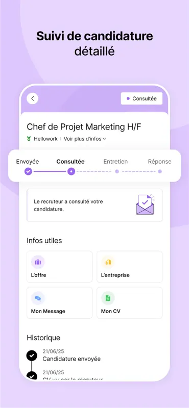 Hellowork : Recherche d'Emploi screenshot 7 of 9