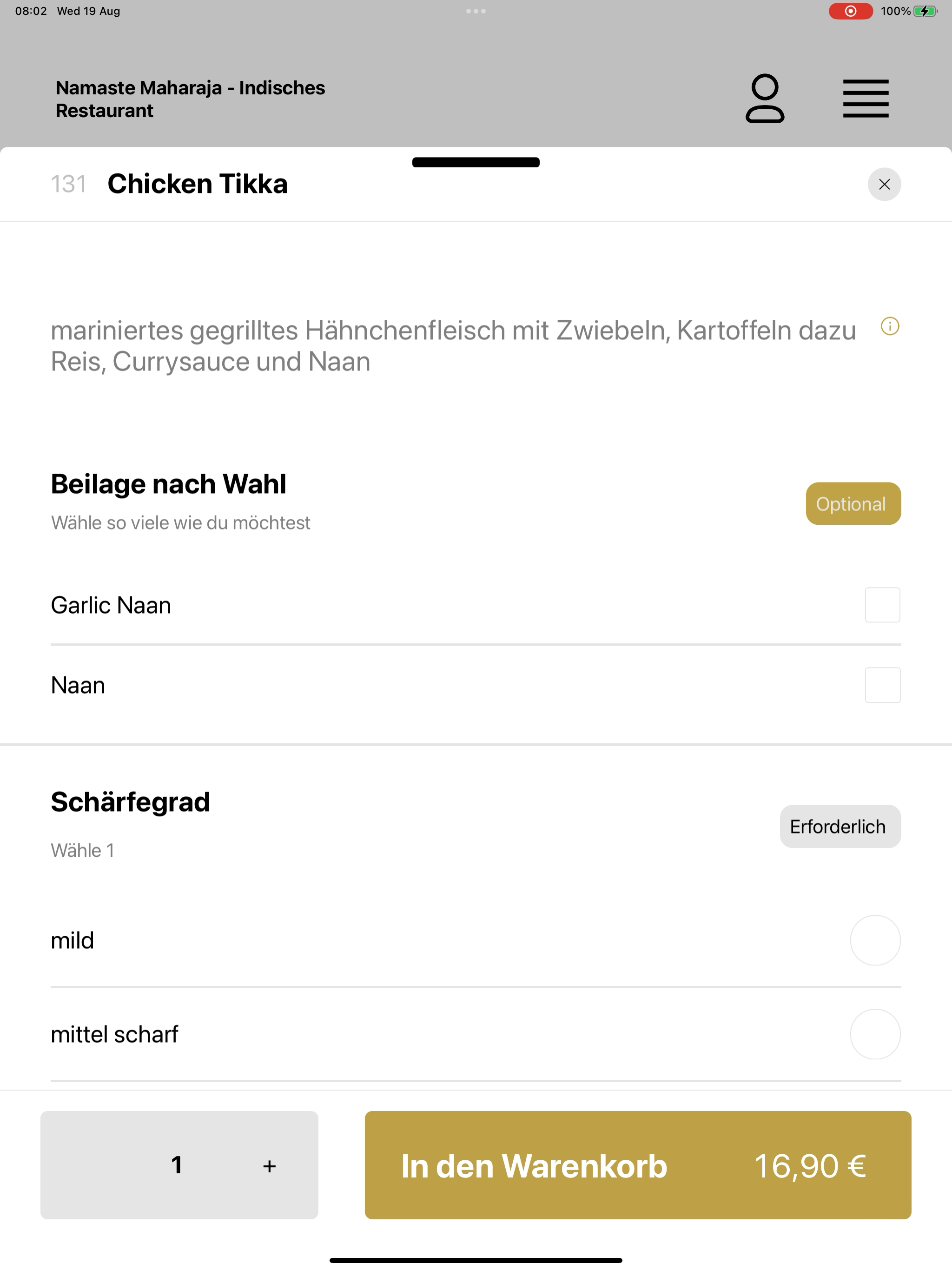 Namaste Maharaja Löhne screenshot 16