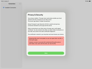 FinderQuery Client iPad screenshot