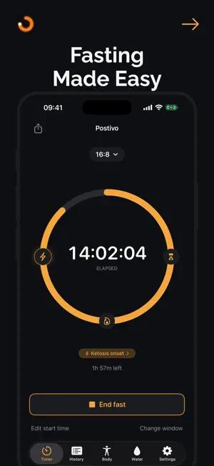 Fasting Tracker: Postivo screenshot 2