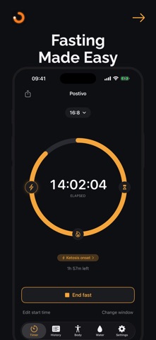 Fasting Tracker: Postivo Screenshot 2 of 7
