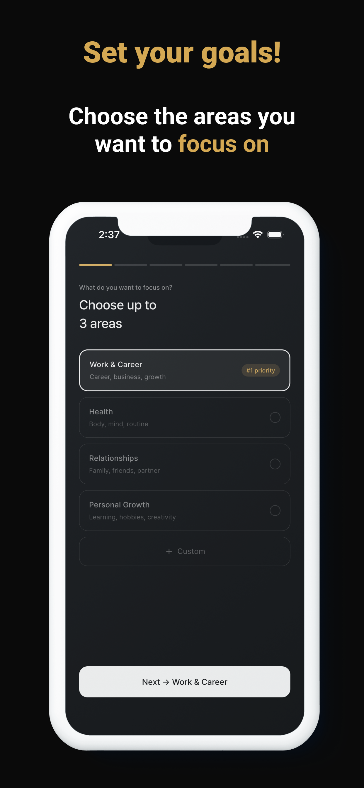First Domino - Goal Tracker screenshot 4