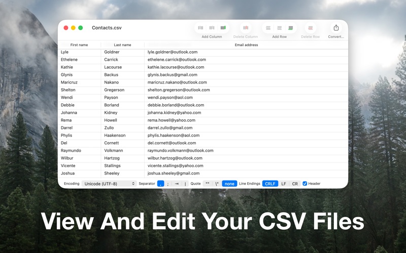 Quick CSV iPhone screenshot