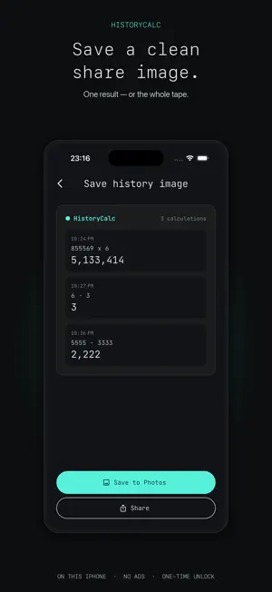 HistoryCalc Calculator screenshot 3