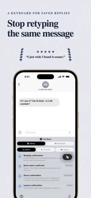 Fast Reply: Saved Replies screenshot 1
