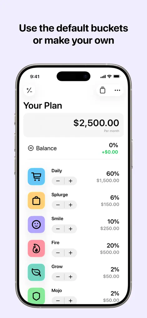 Money Buckets - Finance App | MWM