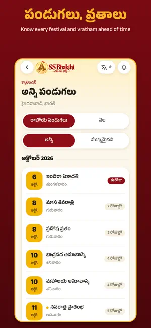 SS Bhakthi: Telugu Calendar screenshot 4