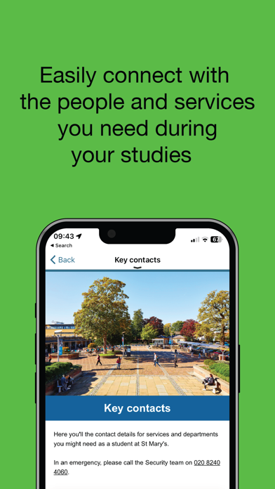 MyStMarysUniversity iPhone screenshot