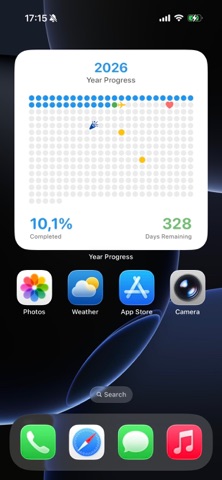 Year Progress: Widget Screenshot 1 of 10