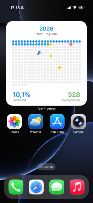 Year Progress: Widget Screenshot 1 of 10