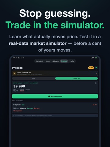 Master Trading with Candleo AI iPad screenshot