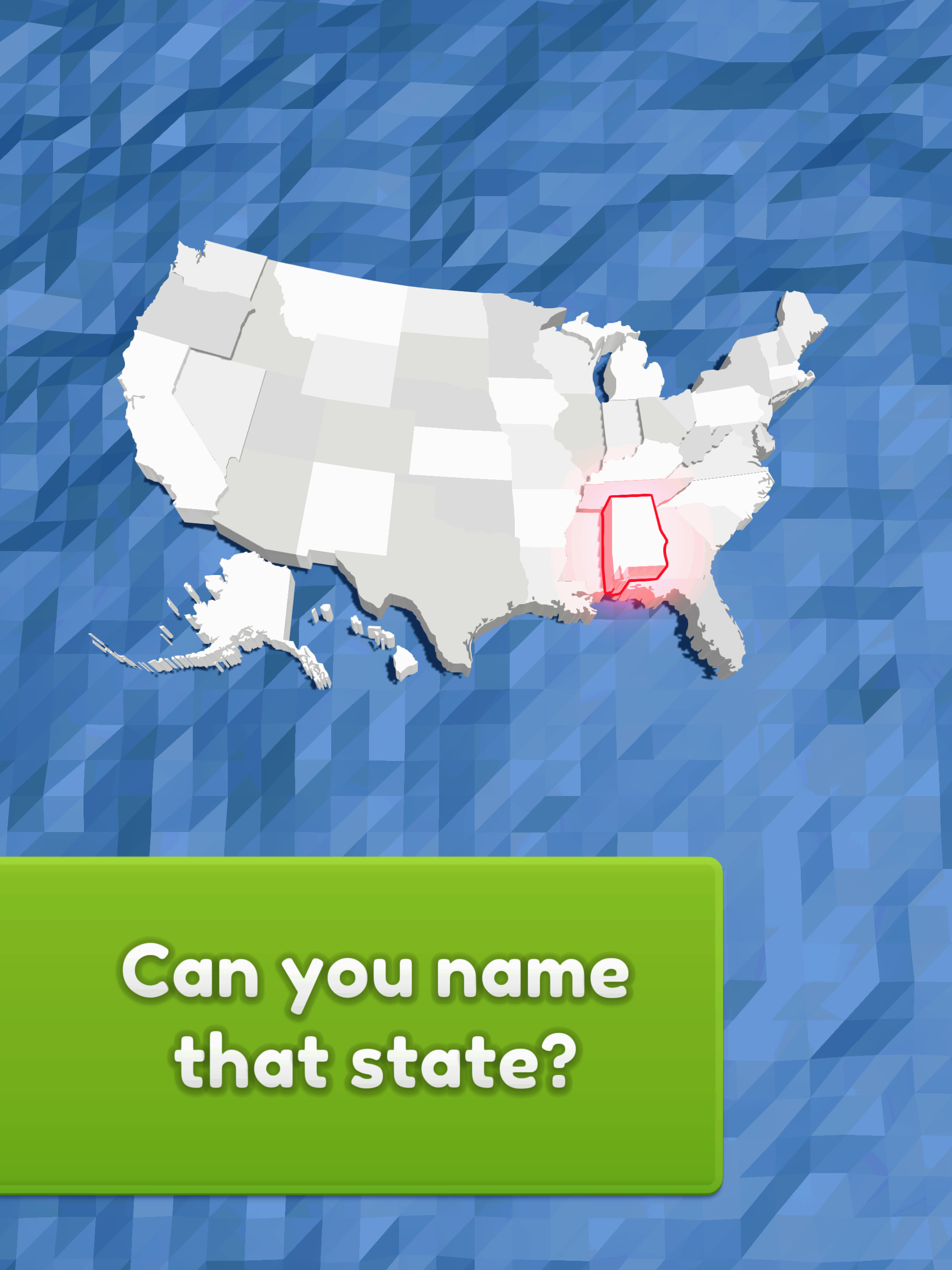 USA State Name Guess 3D screenshot 13