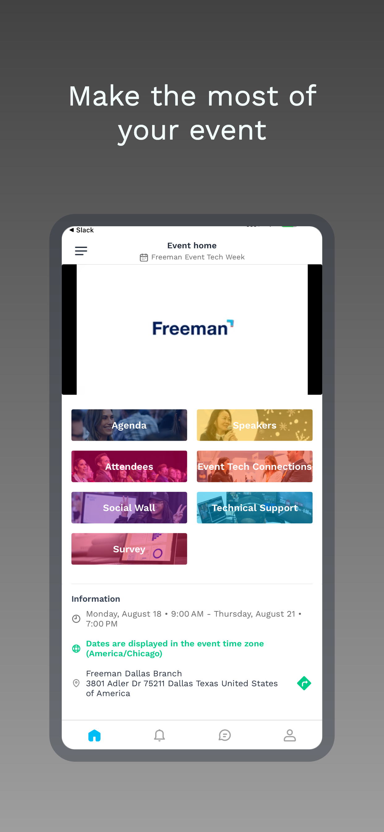 Freeman Events App screenshot 2