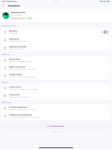 Tamweel iPad screenshot