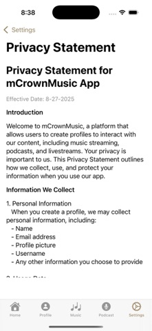 mCrownMusic™ screenshot