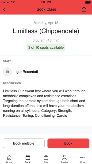 HIPE Athletic Screenshot