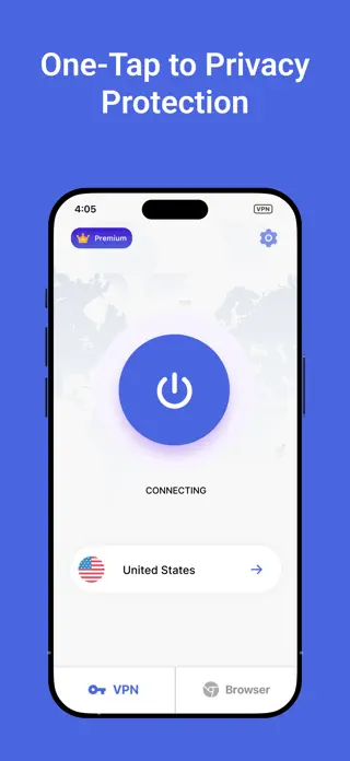 VPN-Z Interface Screen