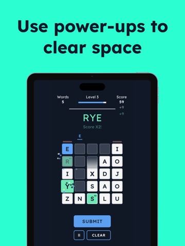 Dropletts - Arcade Word Game iPad screenshot