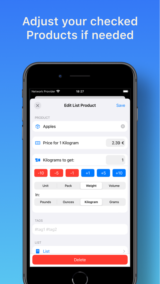 #4. Groceries Tracker app (iOS) 게시자: Filipe Martins