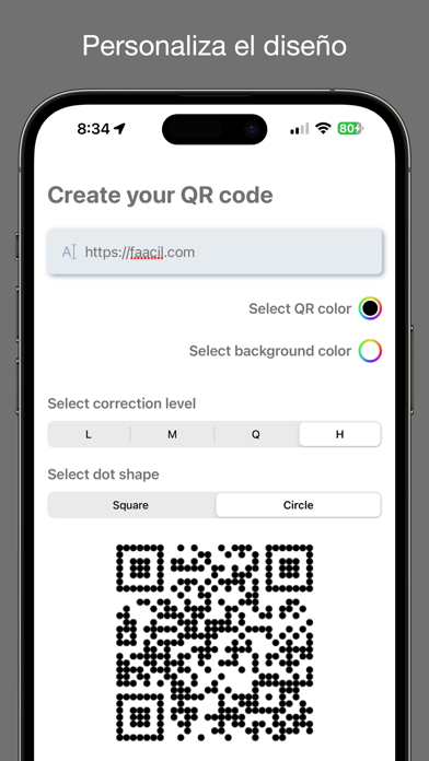 Create QR V2 Screenshot