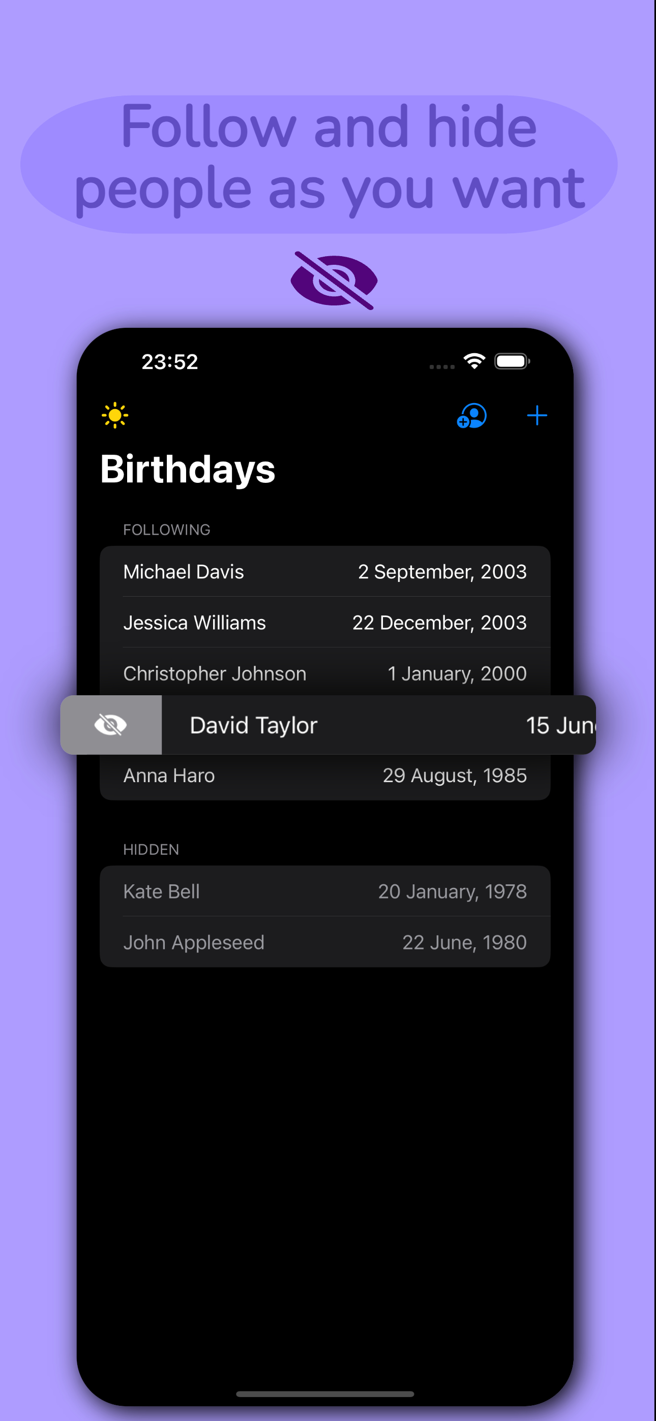 Birthy — Widget screenshot 4