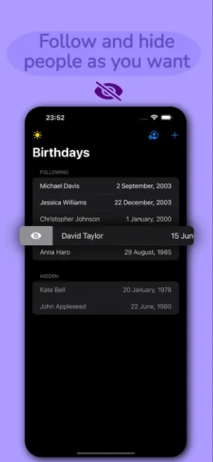 Birthy — Widget screenshot 4