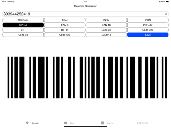 Barcodes Generator Unlimited iPad app afbeelding 5