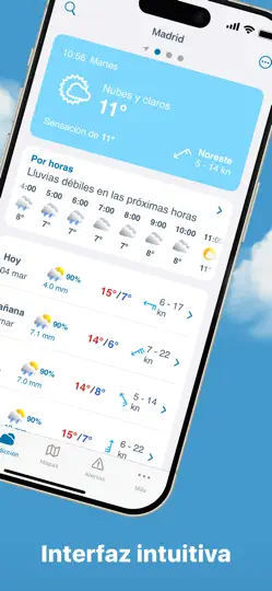 Captura de pantalla de Meteored - El Tiempo 14 Días en iPhone 2