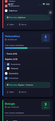AgendIA - Tu agenda de estudio screenshot 2