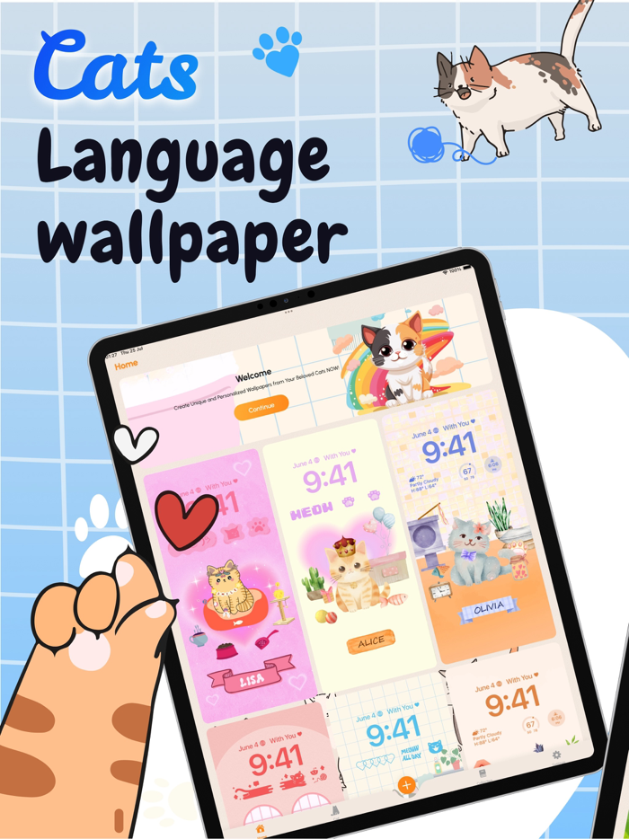 DIY Cat Language Wallpaper