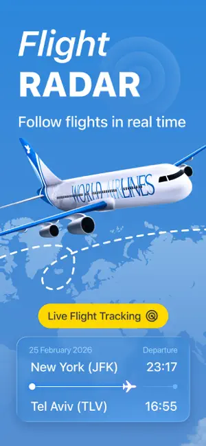 Flight Radar Airplane Tracker iPhone screenshot 1