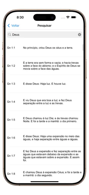 A Bíblia Sagrada iPhone screenshot 3