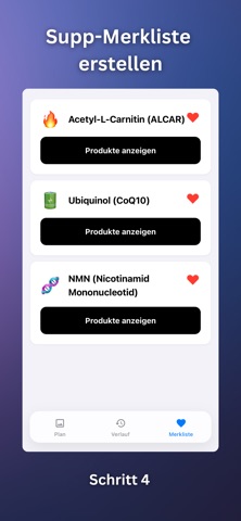 KI Supplement Plan & Berater screenshot