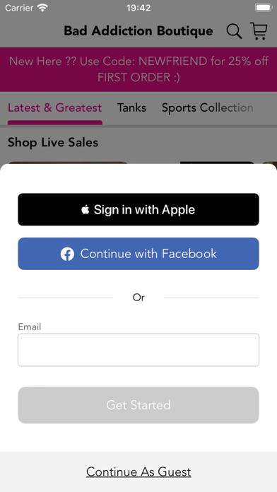 Bad Addiction Boutique Screenshot
