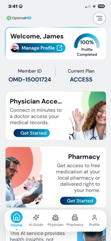 OptimalMD iPhone screenshot
