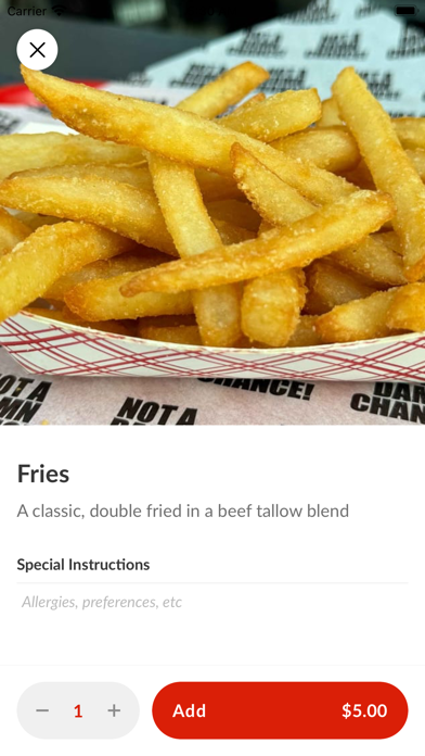 NADC Burger iPhone screenshot 4 - Food & Drink app