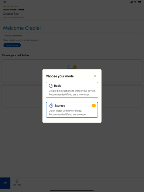Cradlepoint Verify iPad screenshot 4 - Productivity app