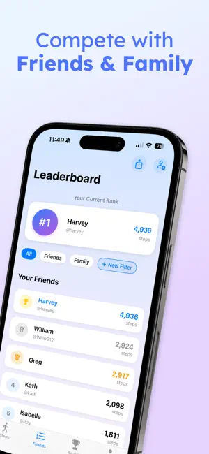 StepUp: Social Step Counter screenshot 2
