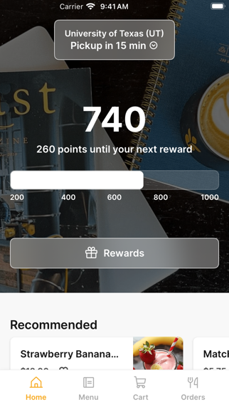 Barleybean To Go app screenshot