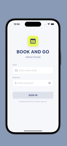 Book and Go Admin Screenshot 3 of 3