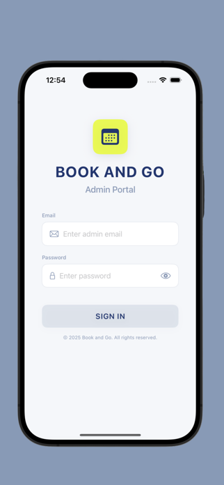 Book and Go Admin Screenshot 3 of 3