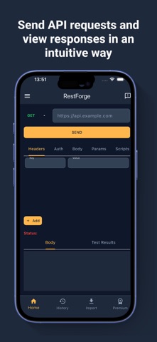RestForge - API Client iPhone screenshot